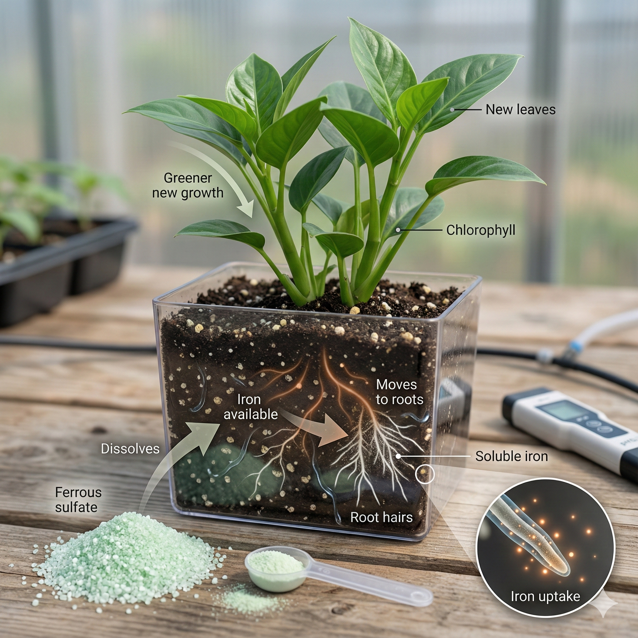 硫酸亚铁对植物的作用：快速解决缺铁问题，加深叶片绿色– Provision