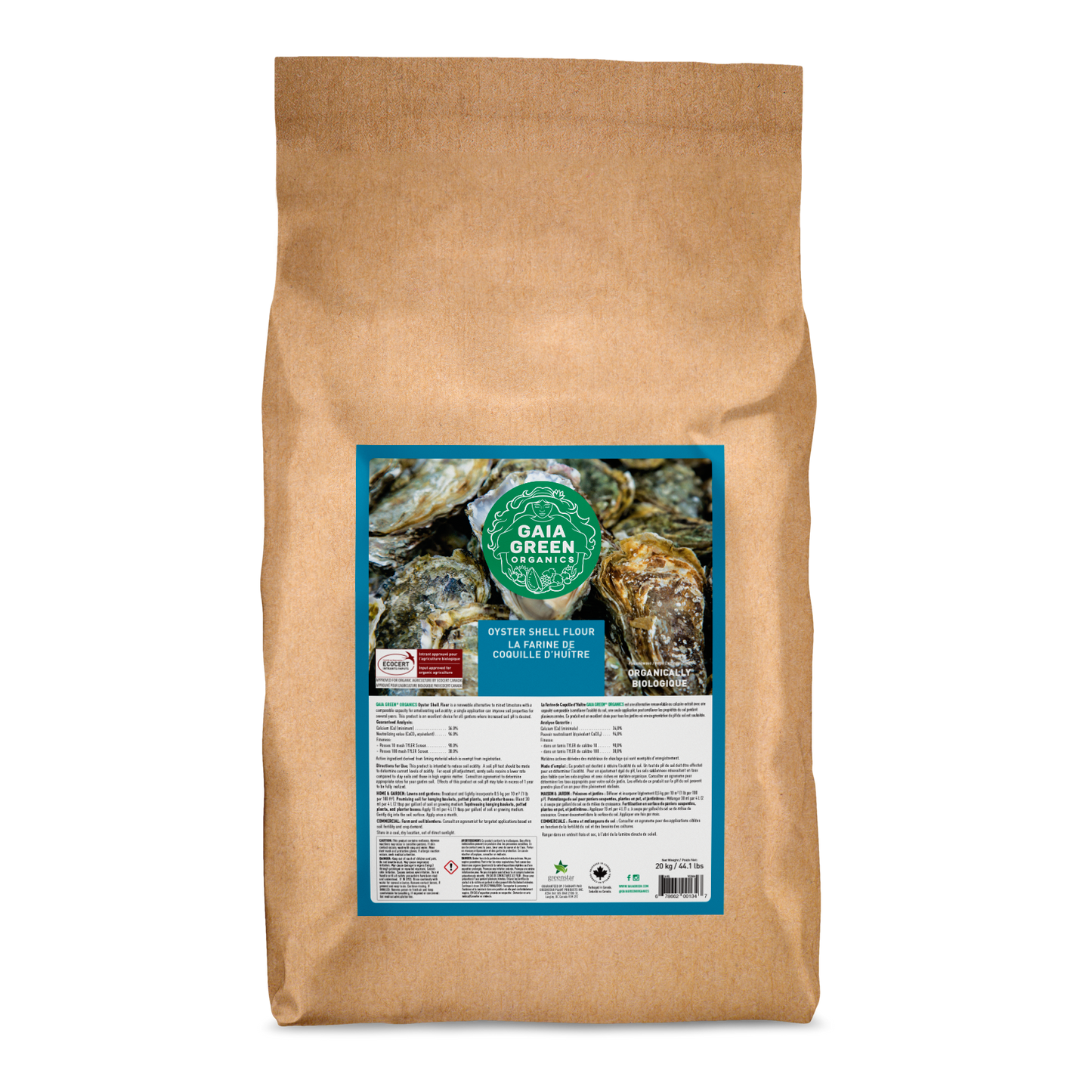 Gaia Green Oyster Shell Flour - 20 KG