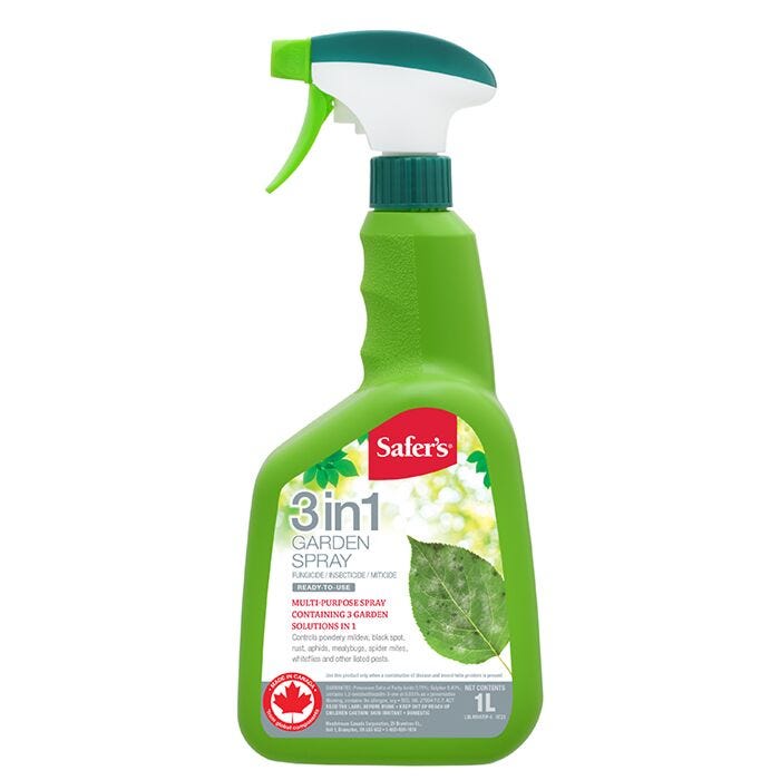 Safer’s 3-in-1 Garden Spray Ready to Use - 1 Litre