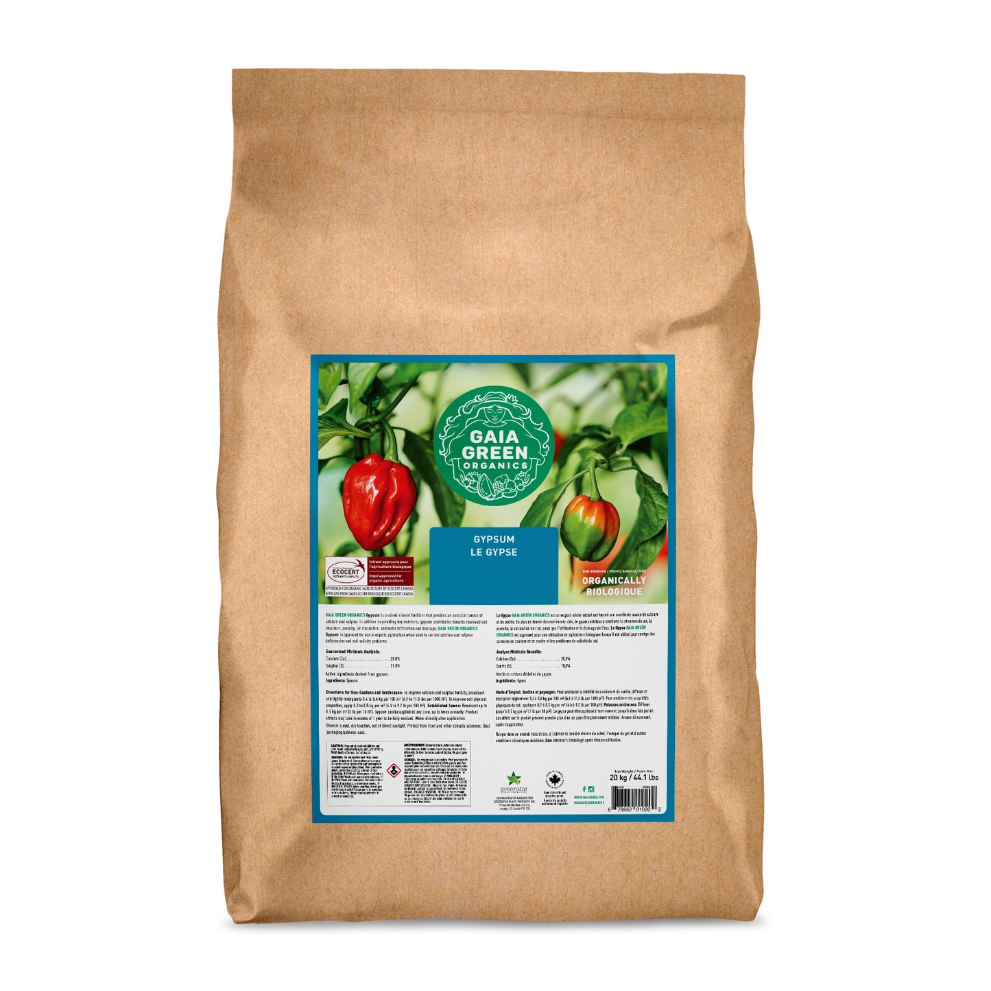 Gaia Green Agricultural Gypsum Powder - 20 KG