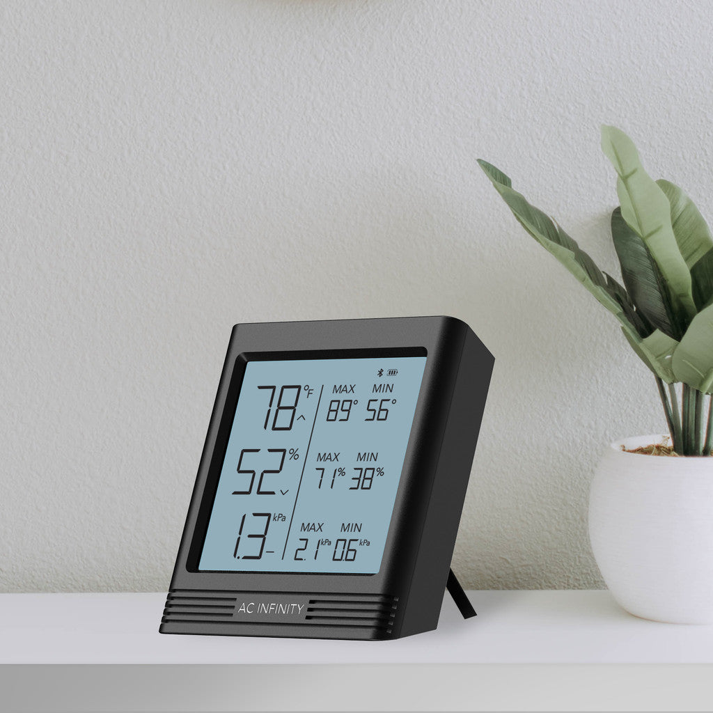 AC Infinity Cloudcom B1 Smart Thermo-Hygrometer with 12 FT Sensor Probe