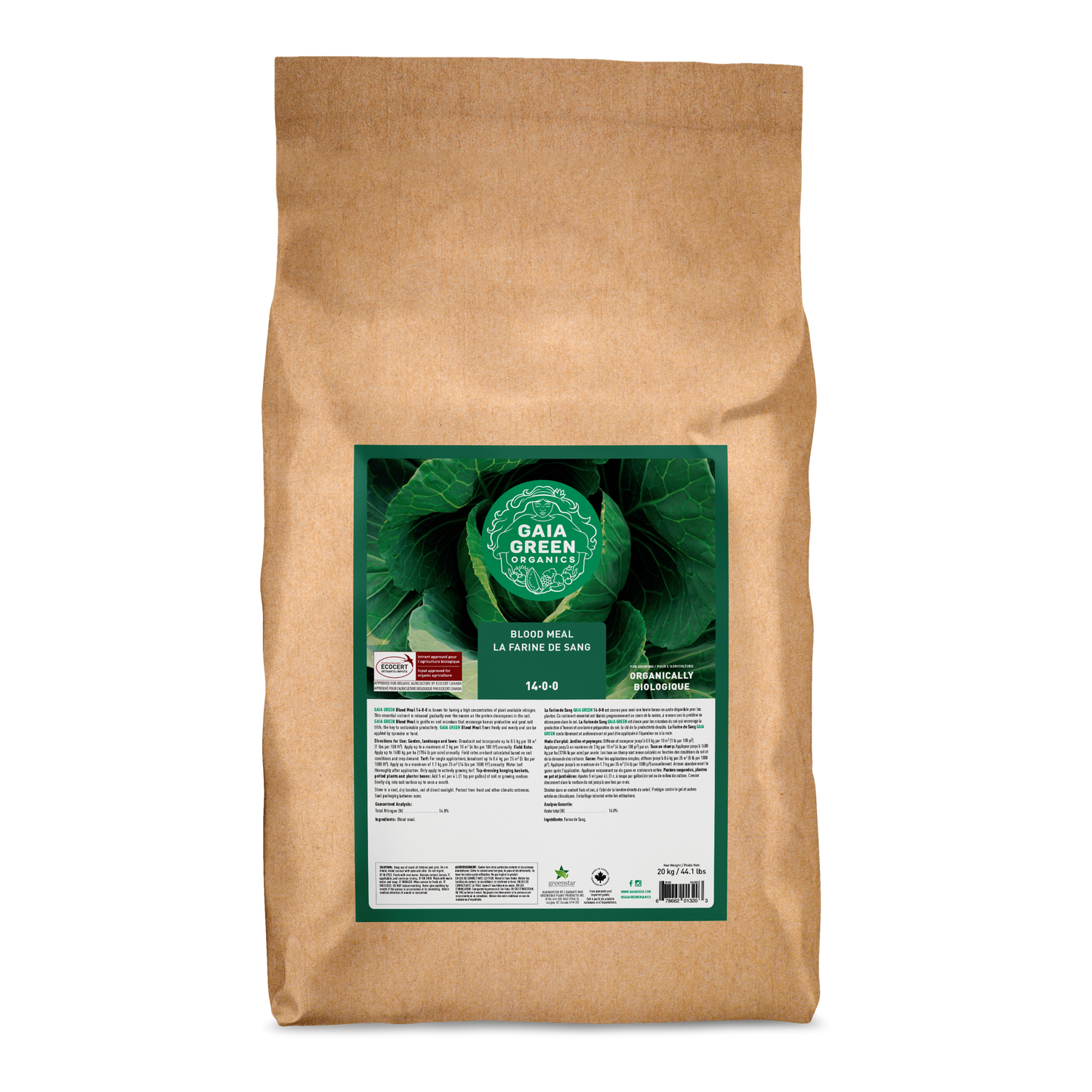 Gaia Green Blood Meal - 20 KG