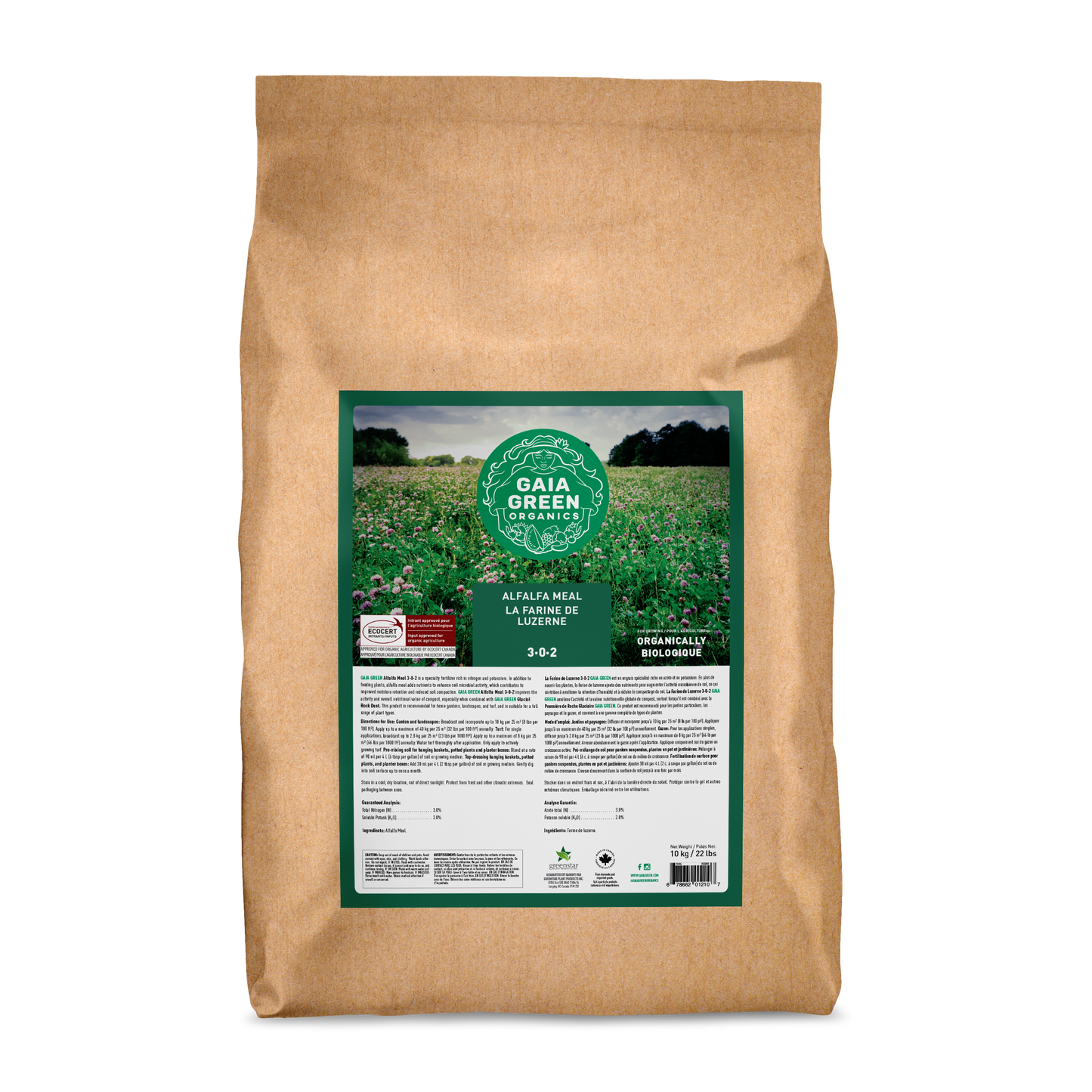 Gaia Green Alfalfa Meal - 10 KG