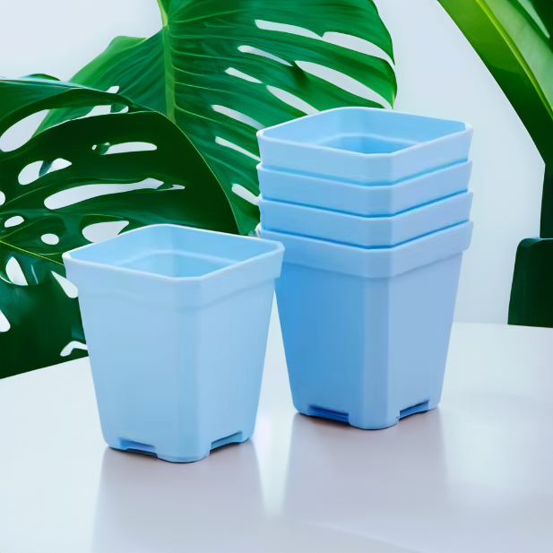 Square Nursery Pots 2.75 Inch - Blue