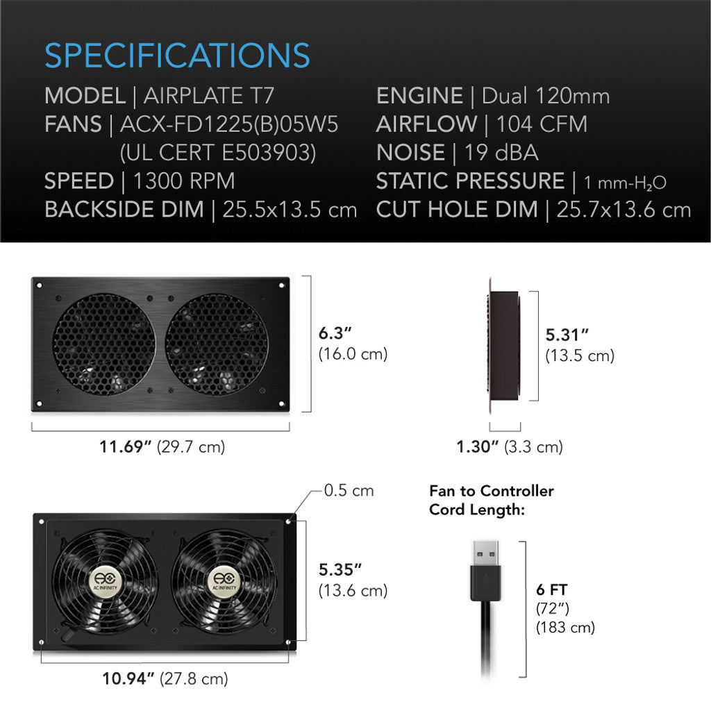 AC Infinity Airplate T7