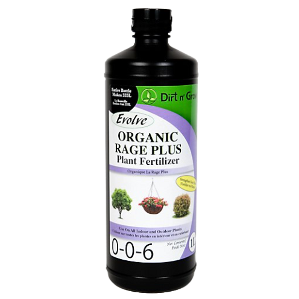 Dirt N Grow Evolve Rage Plus 0-0-6 - 1 Litre