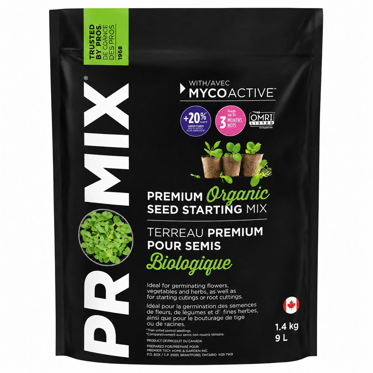 Pro-Mix Organic Seed Starting Mix - 9 Litre