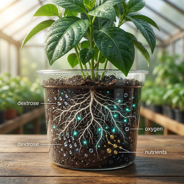 Dextrose for Plants: How This Simple Sugar Can Boost Roots, Microbes, and Growth (Without Causing Problems)