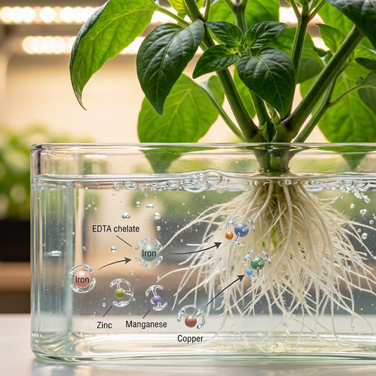 EDTA Chelation Explained: How It Keeps Micronutrients Available and Prevents Plant Deficiencies