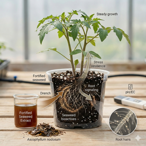 Fortified Ascophyllum Nodosum Extract: What It Does for Roots, Stress, and Growth
