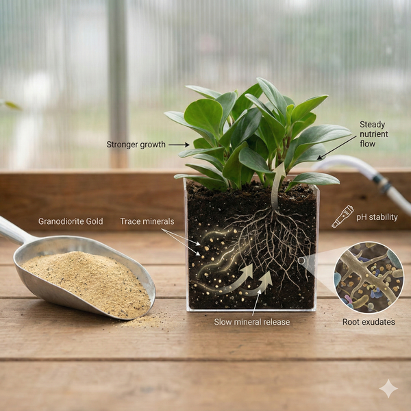 Granodiorite Gold: The Slow-Release Mineral Boost That Builds Stronger Plants