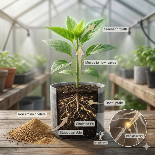 Iron Amino Acid Chelate: The Gentle Way to Fix Yellow Leaves Fast