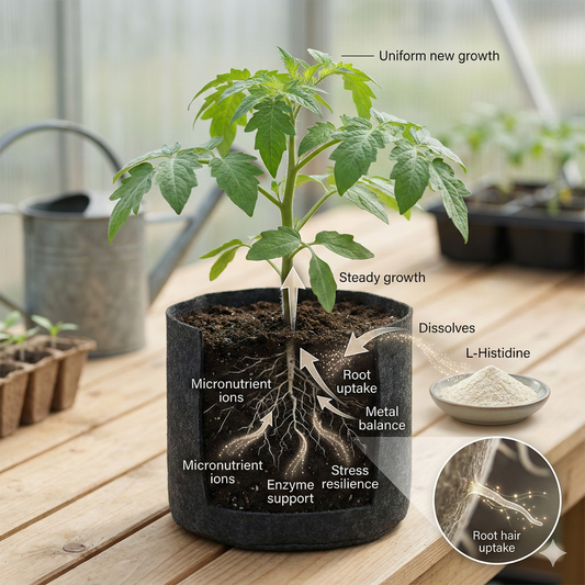 L-Histidine for Plants: The Hidden Amino Acid That Improves Nutrient Balance and Stress Tolerance