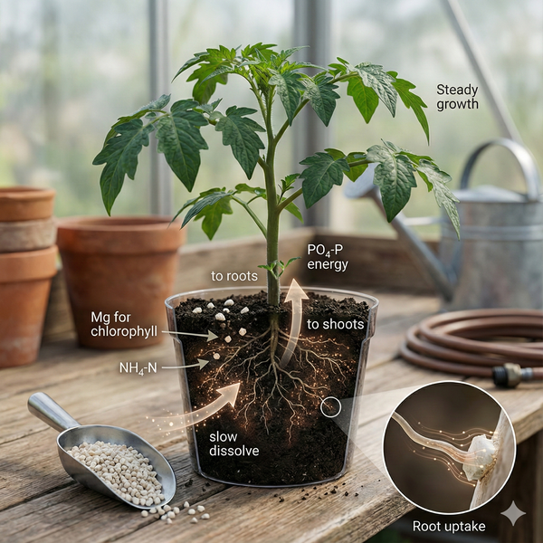 Magnesium Ammonium Phosphate Hexahydrate: The Slow-Release Mineral That Feeds Roots for Weeks