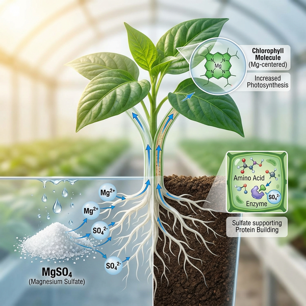 Magnesium Sulphate (MgSO4) for Plants: The Fast Fix for Yellowing Leaves and Weak Growth