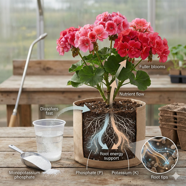 磷酸二氢钾对植物的作用：它的作用和使用时机