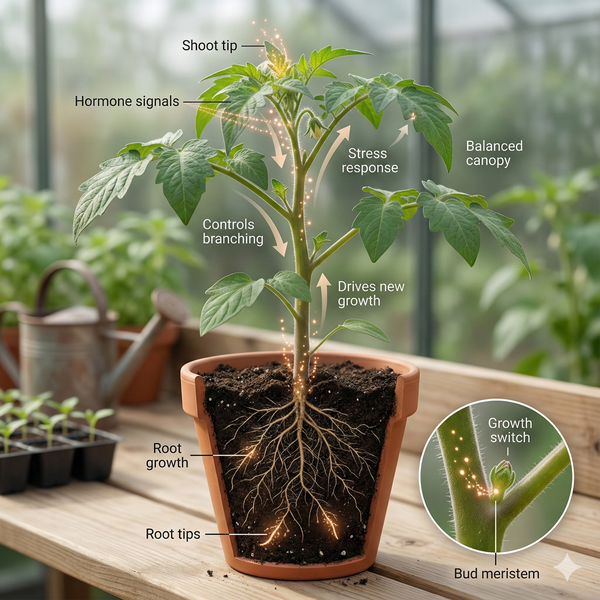 Natural Growth Hormones: How Plants Signal Faster Roots, Stronger Stems, and Better Yields