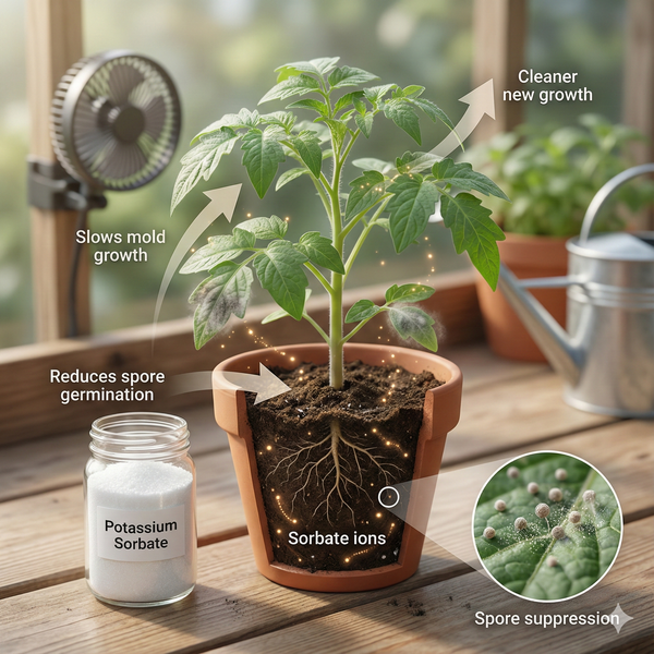 Sorbate de potassium pour les plantes : comment il aide à contrôler les moisissures et les maladies dans les cultures