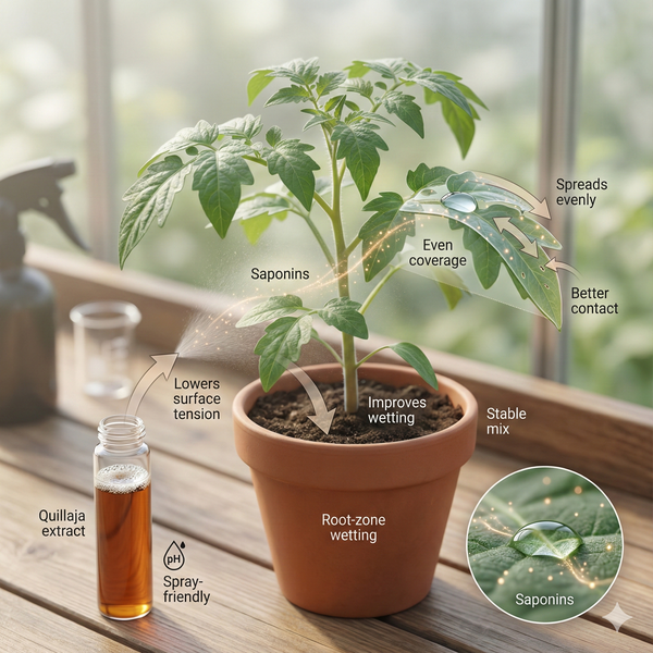 Quillaja Extract for Plants: The Natural Surfactant That Makes Sprays Work Better
