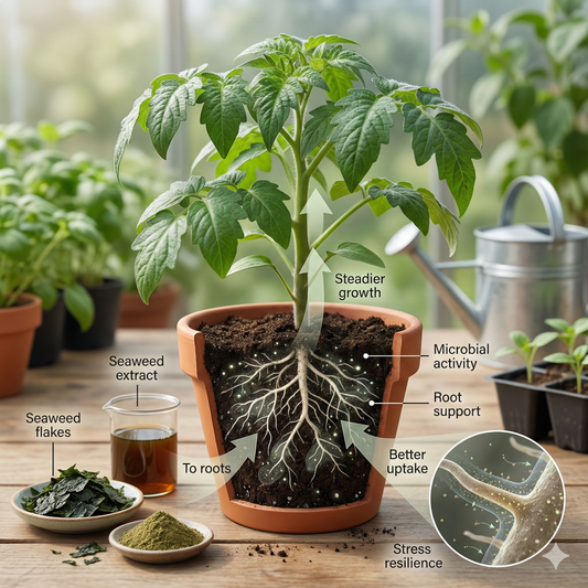 Seaweed for Plants: The Natural Biostimulant That Boosts Roots, Resilience, and Growth