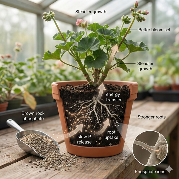 Tennessee Brown Rock Phosphate Explained: Slow Phosphorus for Strong Roots and Better Soil