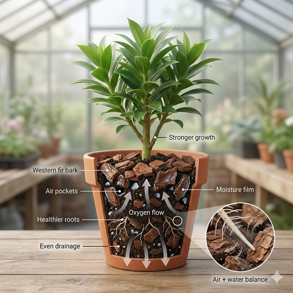 Western Fir Bark: The Cleaner, Airier Base That Makes Roots Thrive