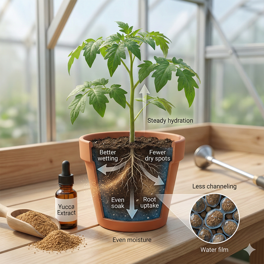Yucca Extract: The Natural Wetting Agent That Makes Water Work Better for Plants
