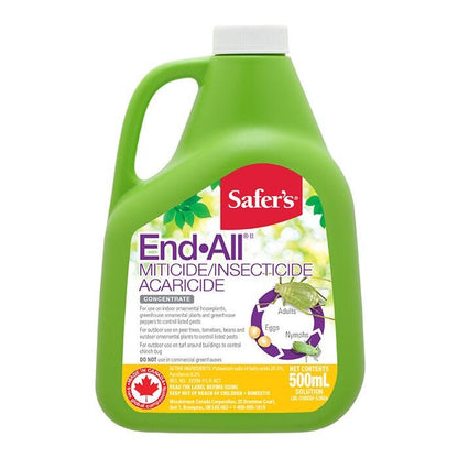 Safer's End-All II Miticide & Insecticide Concentrate - 500 ML