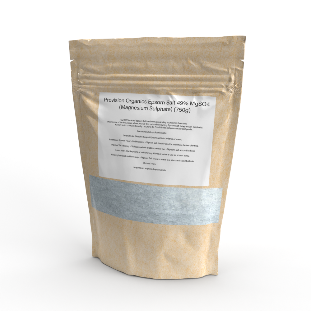 Provision Organics Epsom Salt (Magnesium Sulphate) - 750 Grams