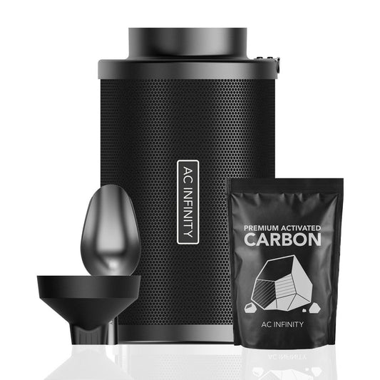 AC Infinity Carbon Filter with Charcoal Refill Kit - 4 Inch
