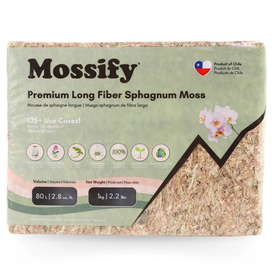 Mossify Sphagnum Moss - 1 kg / 2.2 lbs