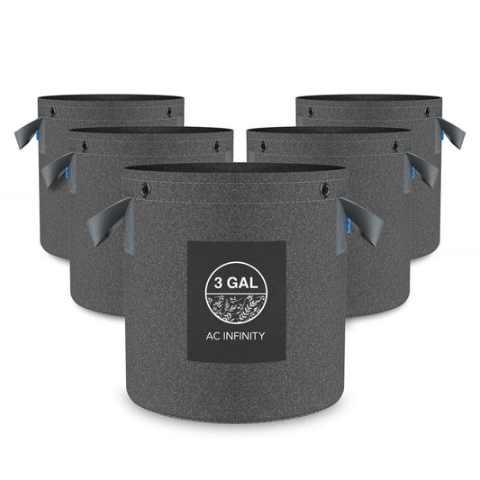 AC Infinity Heavy Duty Fabric Pots - 3 Gallon