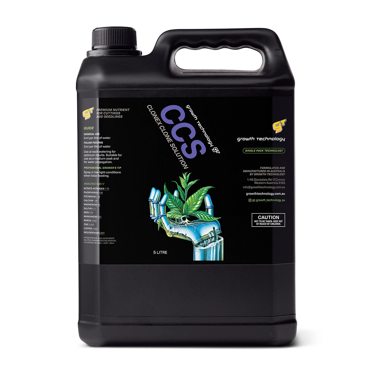 Growth Technology CCS (Clonex Clone Solution) - 5 Litre