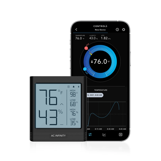 AC Infinity Cloudcom B2 Smart Thermo-Hygrometer with Integrated Sensor Probe