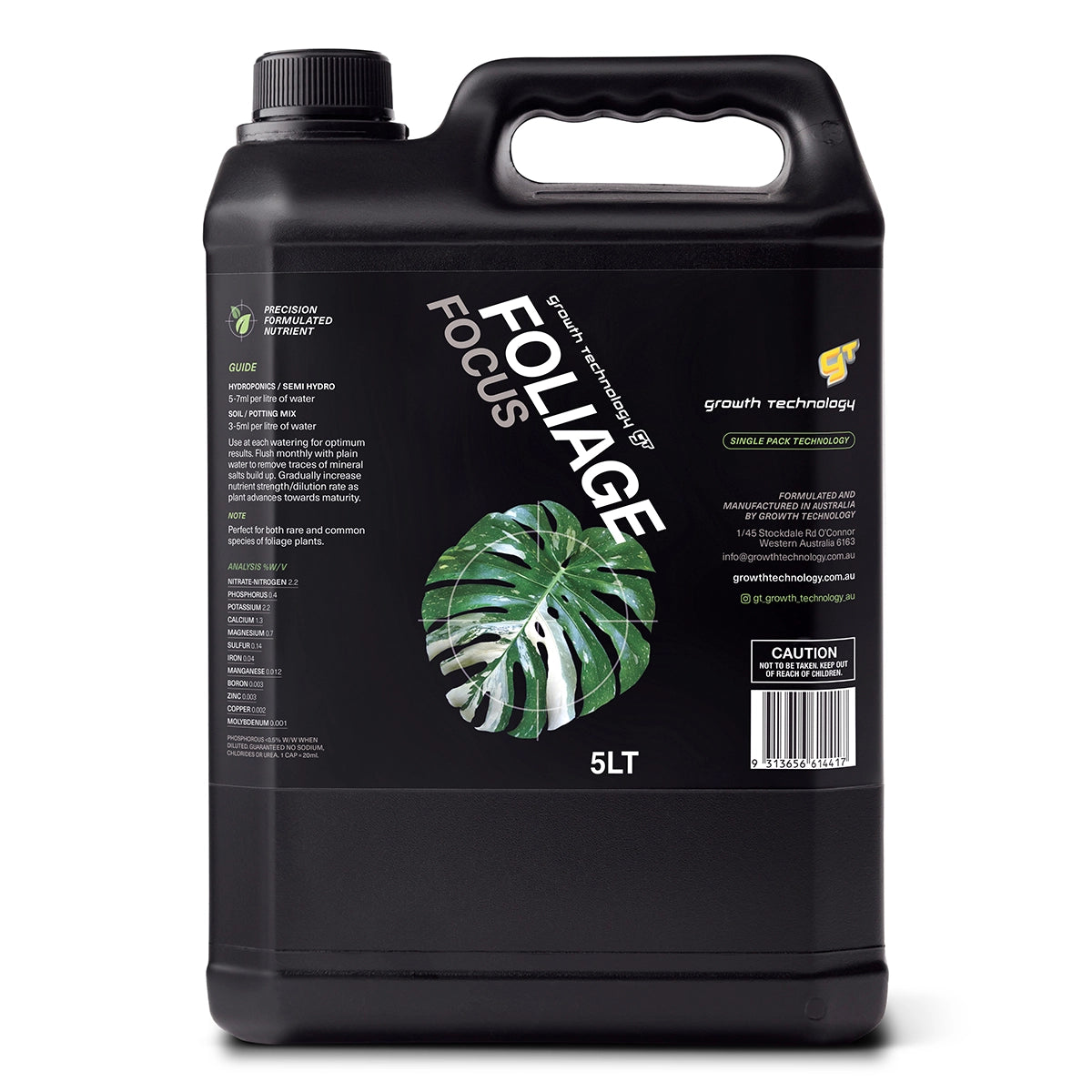 Growth Technology Foliage Focus - 5 Litre