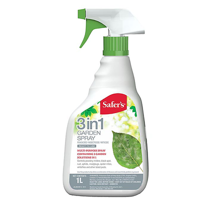 Safer’s 3-in-1 Garden Spray Ready to Use - 1 Litre