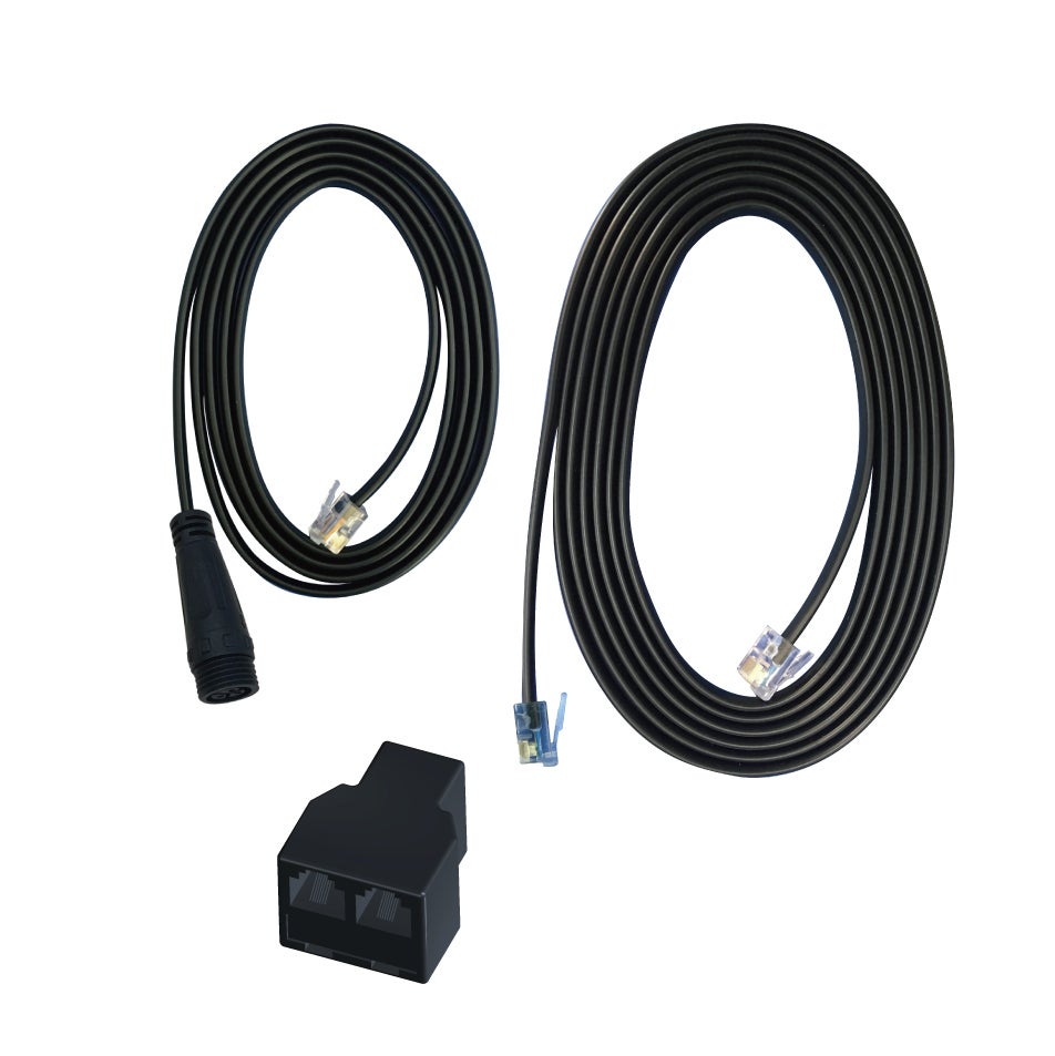 TrolMaster Hydro-X RJ12 to Threaded Waterproof Connector Converter Cable - ECS-3
