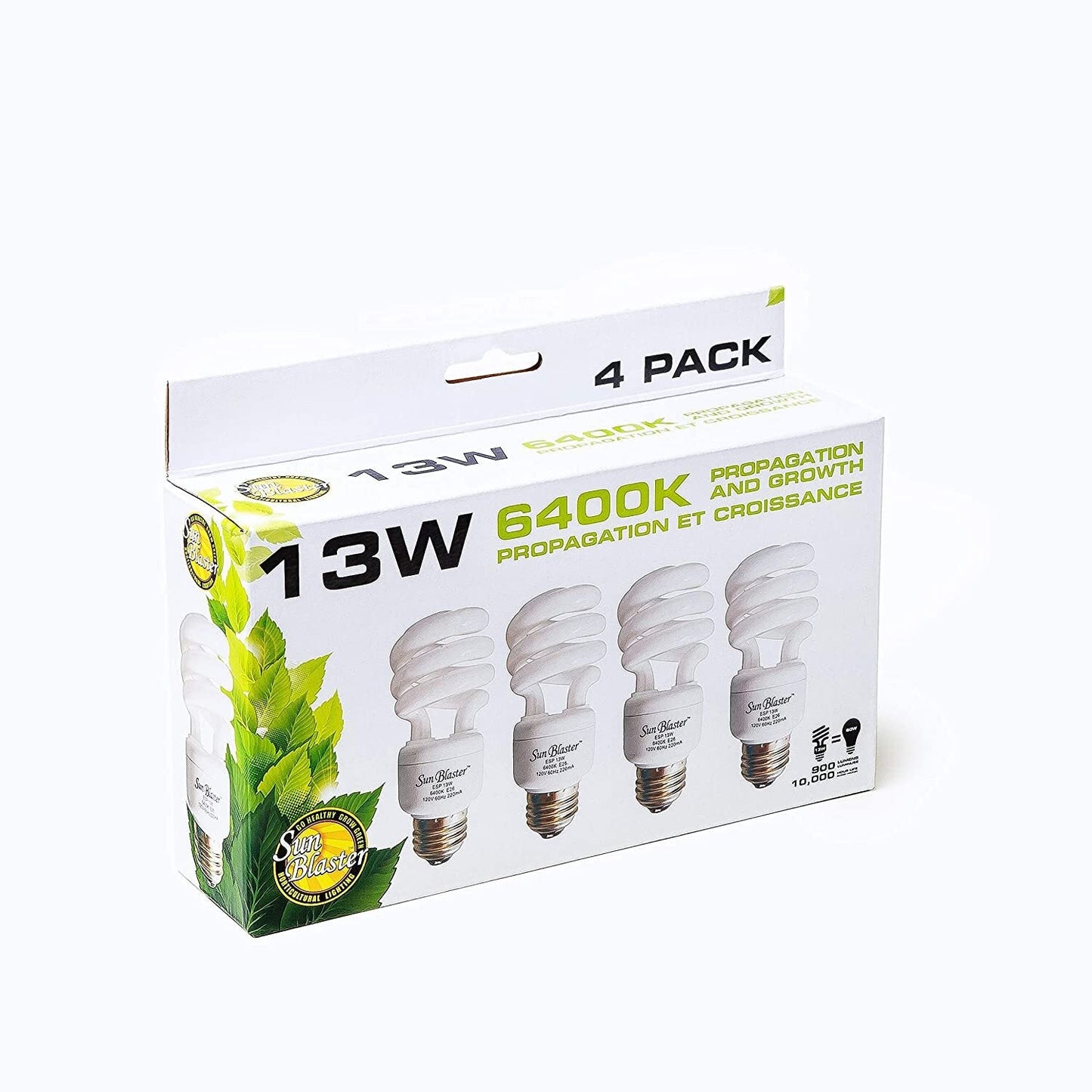 SunBlaster CFL Bulb - 13 Watt 6400K 4 Pack