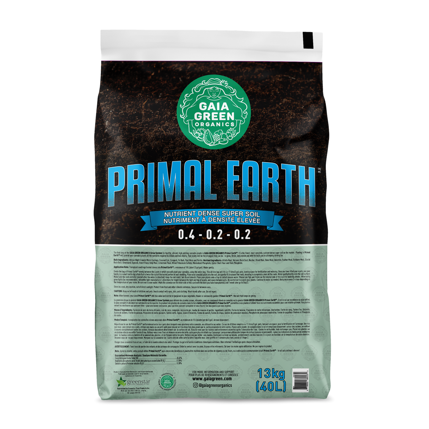 Gaia Green Primal Earth - 40 Litre