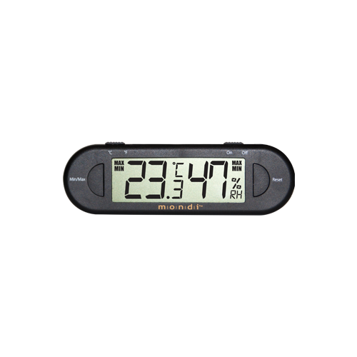Mondi Mini Greenhouse Thermo-Hygrometer - Black