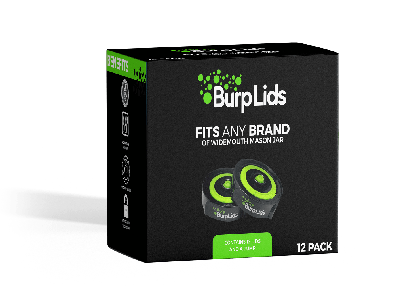 Burp Lids - 12 Pack