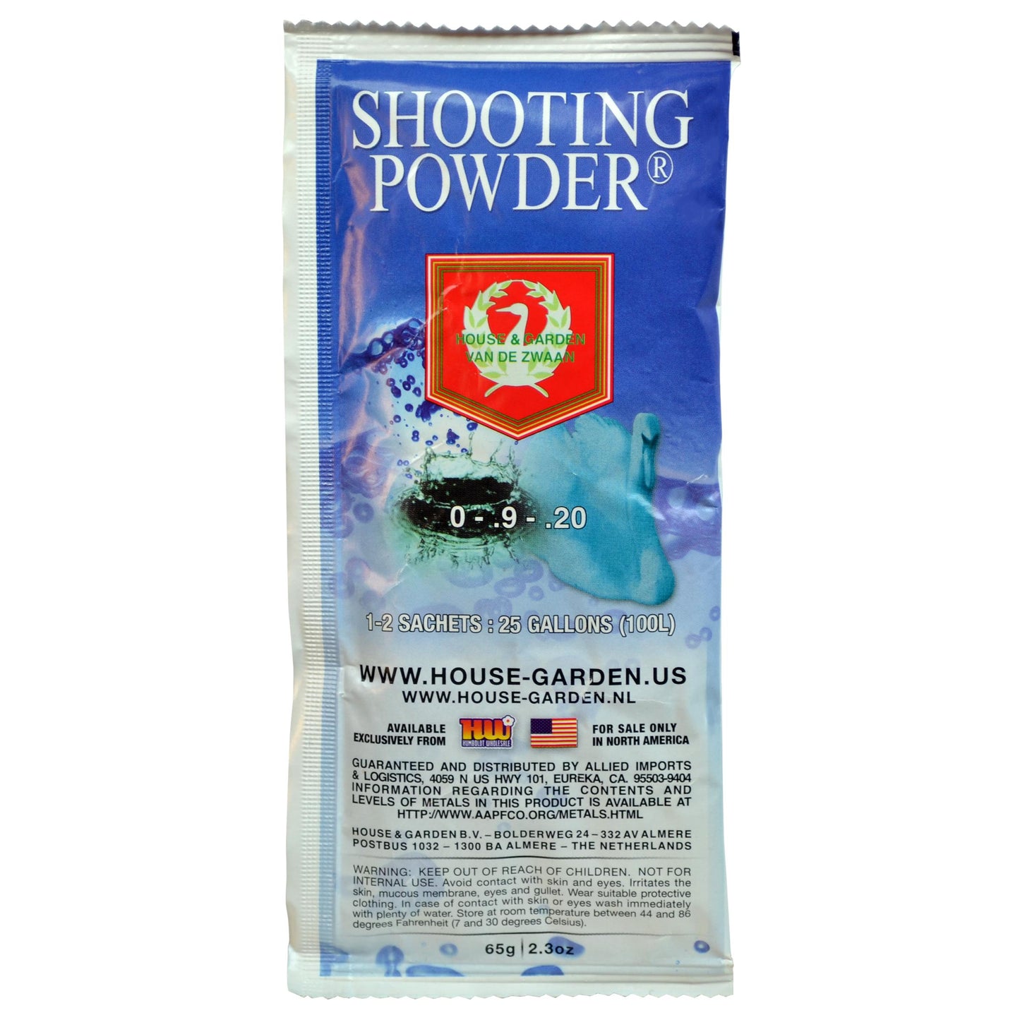 House & Garden Shooting Powder - 1 Satchet