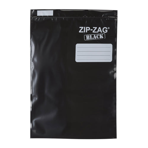 Zip-Zag Black Bag - 1 Lb (Pack Of 10)