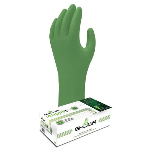 Showa Nitrile Disposable Gloves - Large