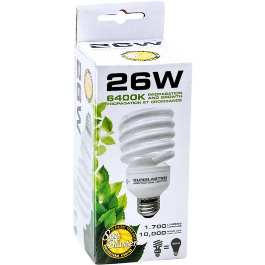 SunBlaster CFL Bulb - 26 Watt 6400K