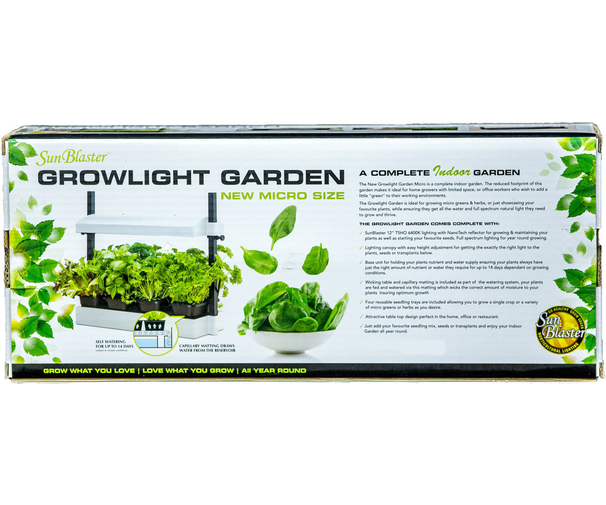 SunBlaster Micro Grow Light Garden - White LED