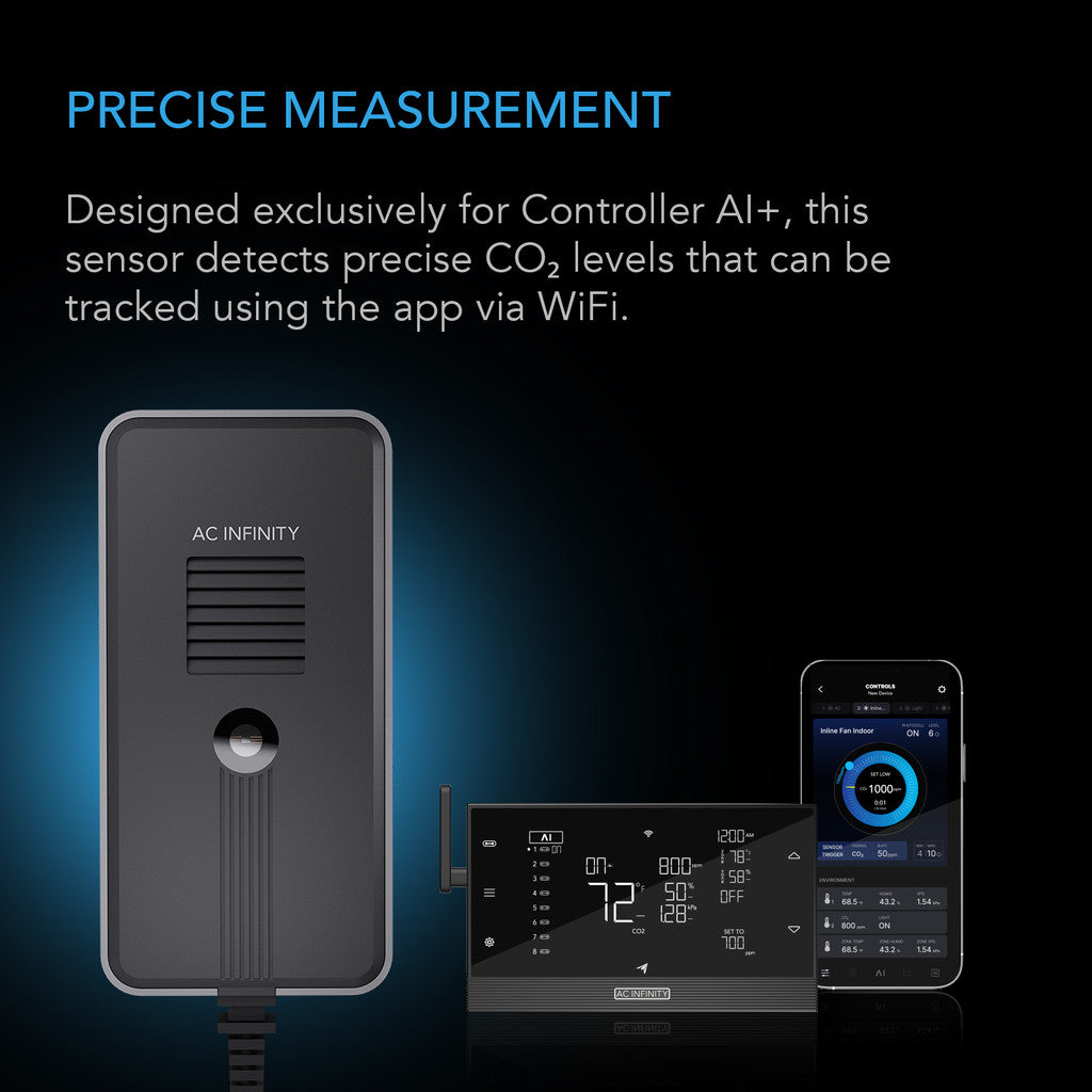 AC Infinity CO2 + Light Sensor for Controller AI+