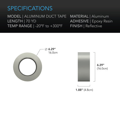 AC Infinity Aluminum Foil Ducting Tape - 70 Yards