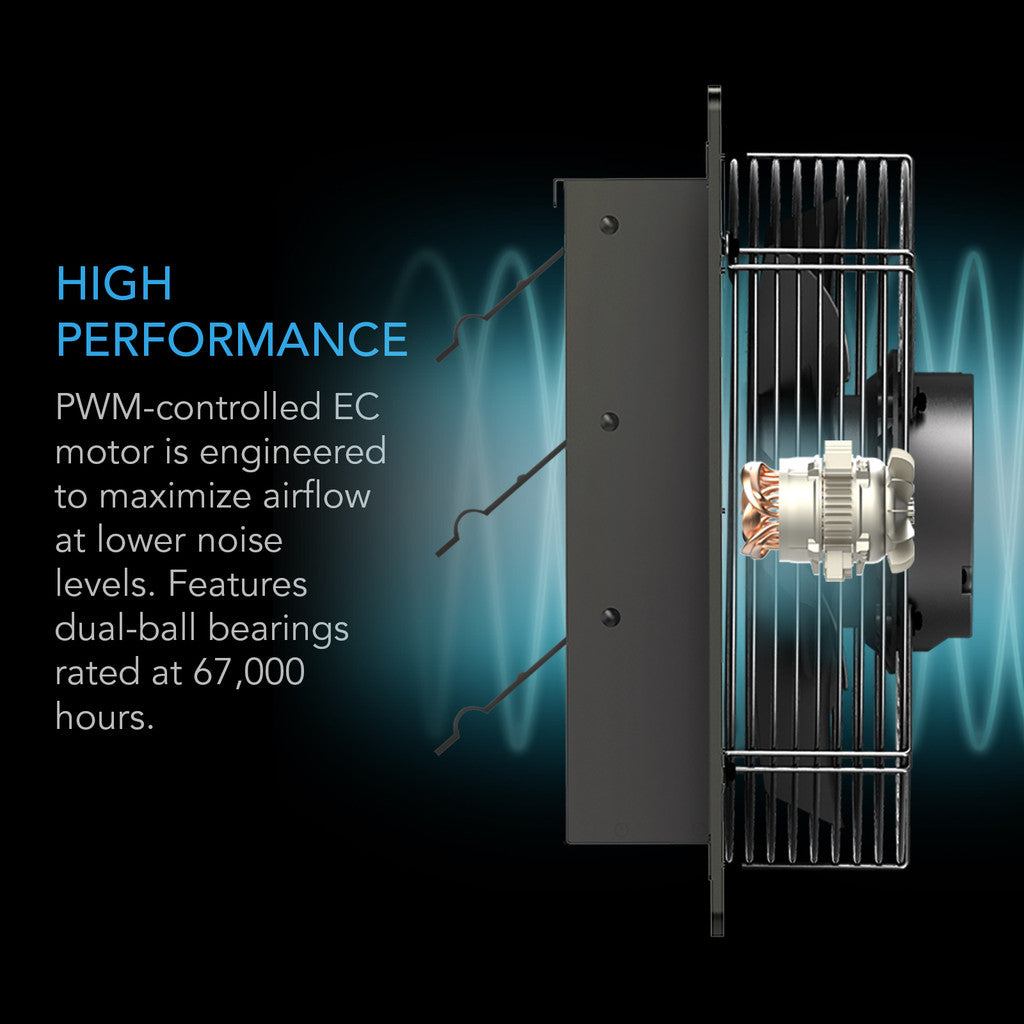 AC Infinity Airlift T20 Shutter Exhaust Ventilation Fan with Controller 69 Pro