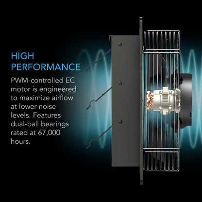 AC Infinity Airlift T20 Shutter Exhaust Ventilation Fan with Controller 69 Pro